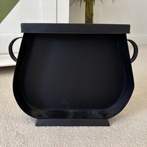 LIKE NEW! Target Black Cauldron Decorative Shelf